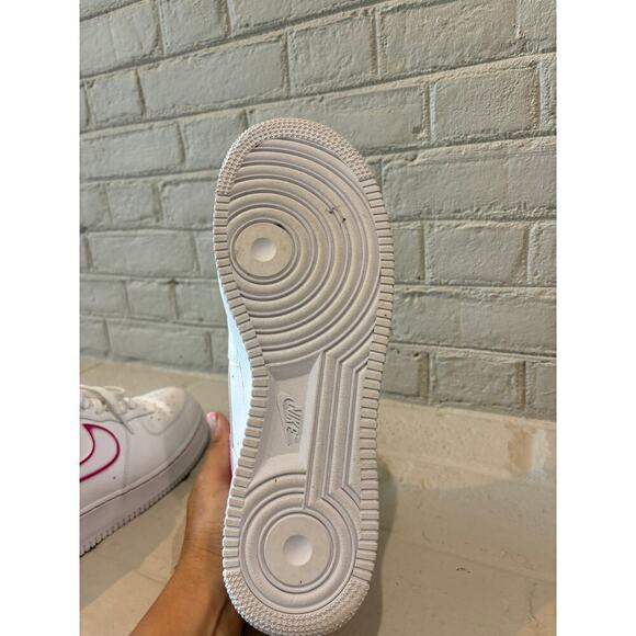 Nike Air Force 1 Low ‘07 White Leather Pink Airbrush - Picture 8 of 9